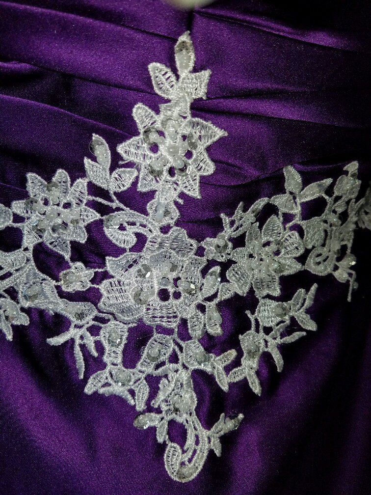 purple bridesmaid mermaid dresses